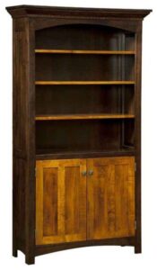 Oakwood Style Bookcase with Doors