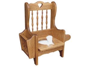 Spindle Back Style Potty Chair without Lid