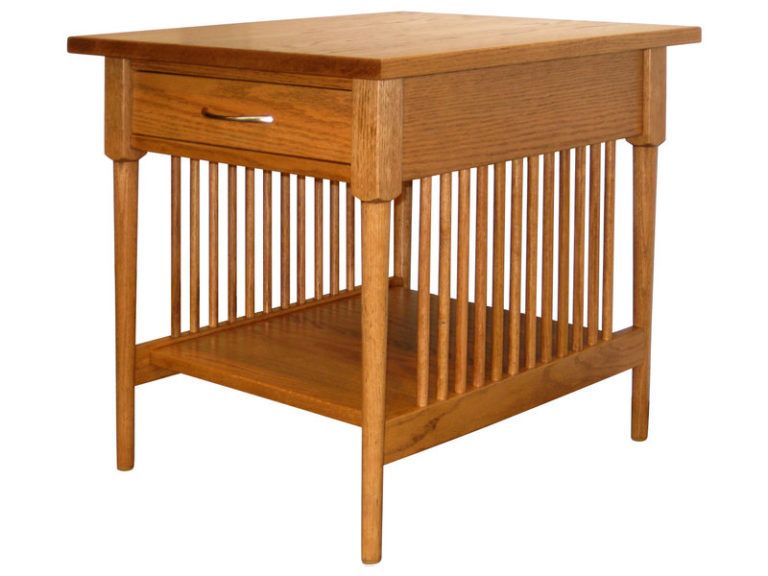 Amish Spindle Shaker End Table
