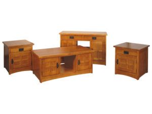 Custom Weaver Mission Coffee Table Set