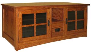 Weaver Mission Style Oak Plasma Stand