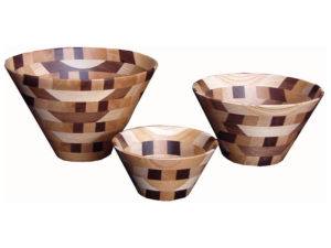 Mixed Wooden Bowls: Small, Medium, Large