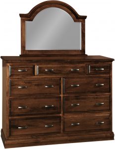 Wooden Adrianna Nine Drawer Dresser