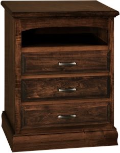 Adrianna Three Drawer Plus Opening Nightstand