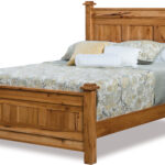 American Hardwood Panel Bed