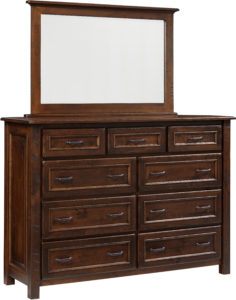 Belwright Hardwood Dresser and Mirror