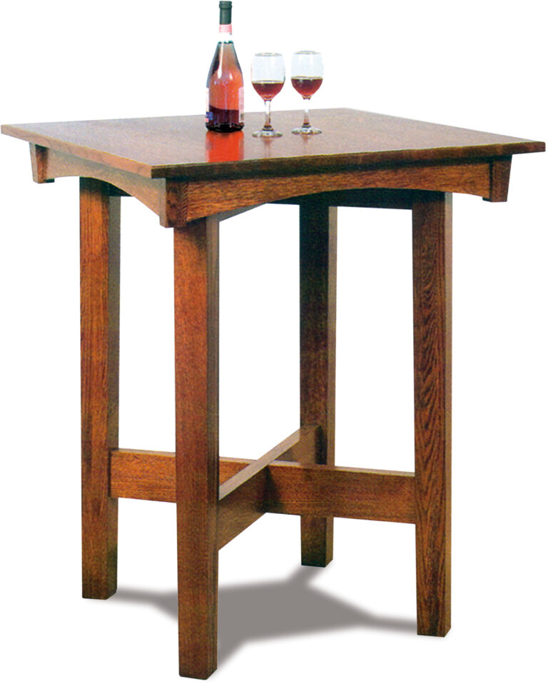 Custom Arts and Crafts Pub Height Table