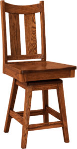 Aspen Hardwood Swivel Bar Stool