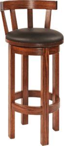 Short-Back Barrel Barstool