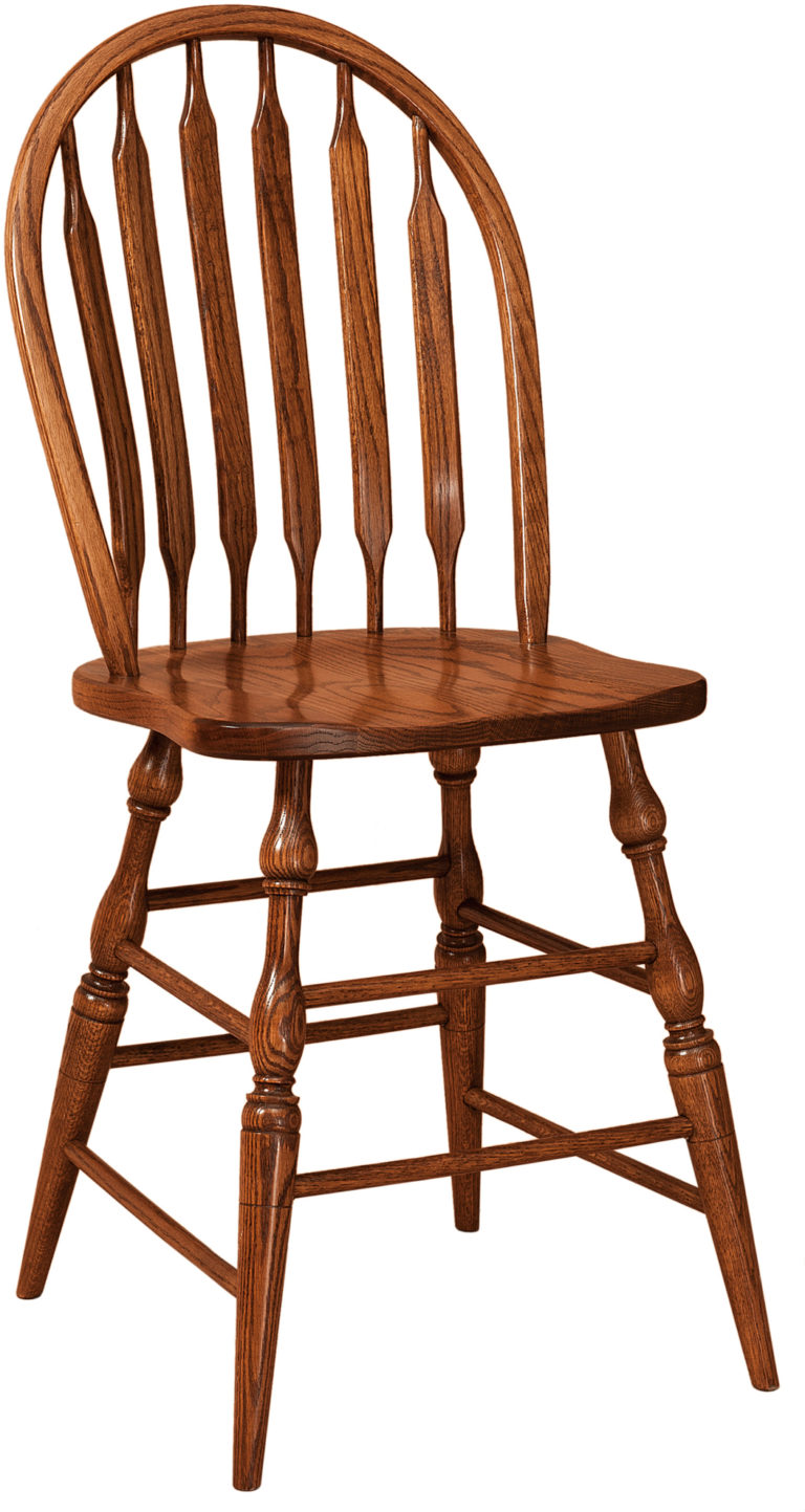 Amish Bent Paddle Bar Stool