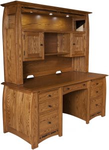 Boulder Creek Amish Desk and Hutch