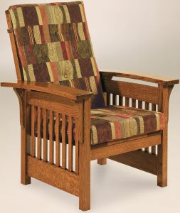 Corbel Bow Arm Slat Chair