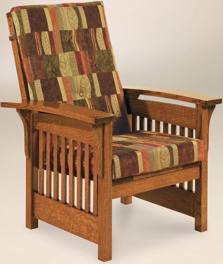 Amish Bow Arm Slat Chair