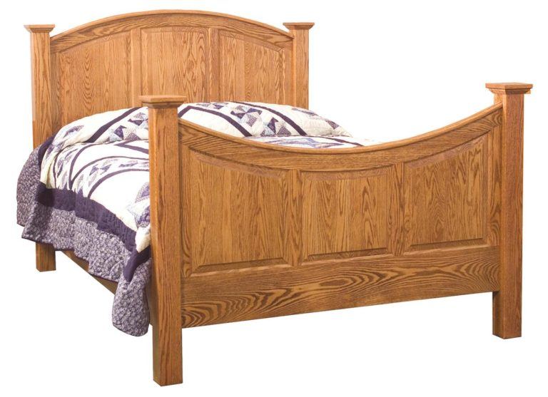 Amish Bowhill Panel Bed