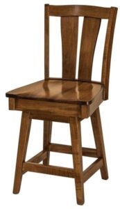 Brawley Hardwood Swivel Bar Stool