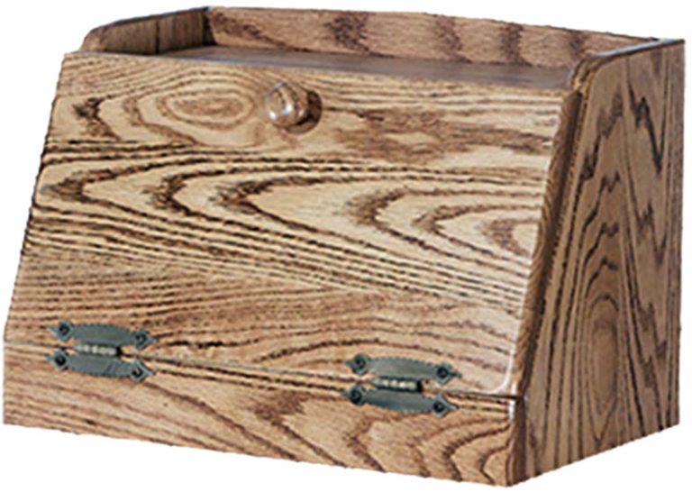 Amish Bread Box with Plain Front