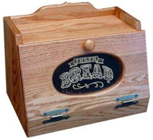 Wooden Bread Box with Plexiglas Front