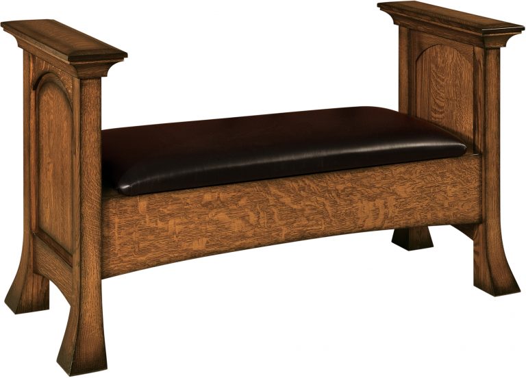 Amish Breckenridge Upholstered Storage Bench