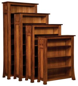 Bridgefort Mission Hardwood Bookcase