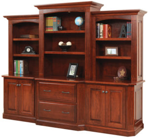 Buckingham Deluxe Base with Three-Piece Hutch