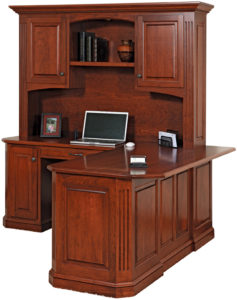 Buckingham Corner L Desk with Hutch