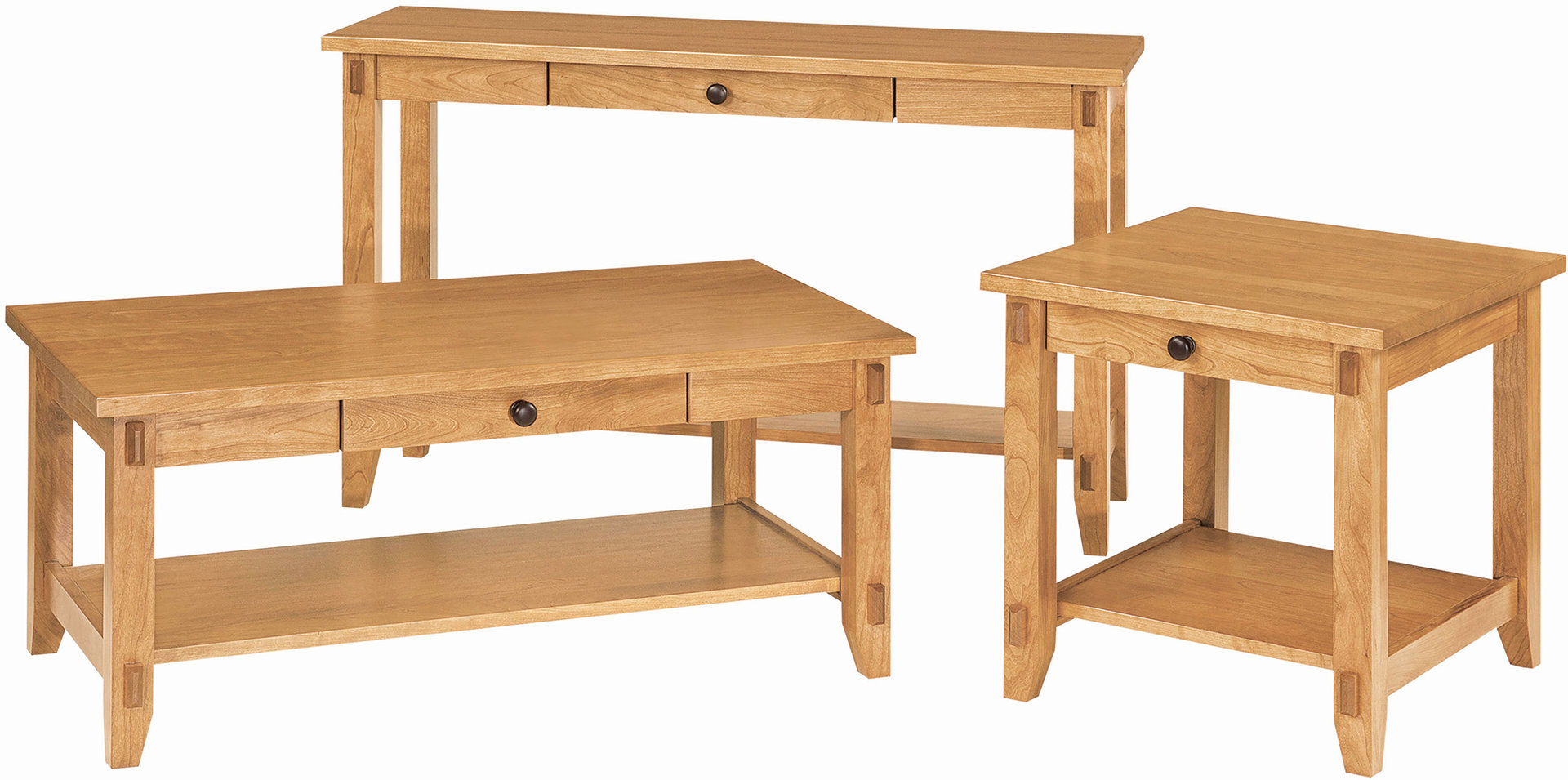 Amish Bungalow Occasional Table Set