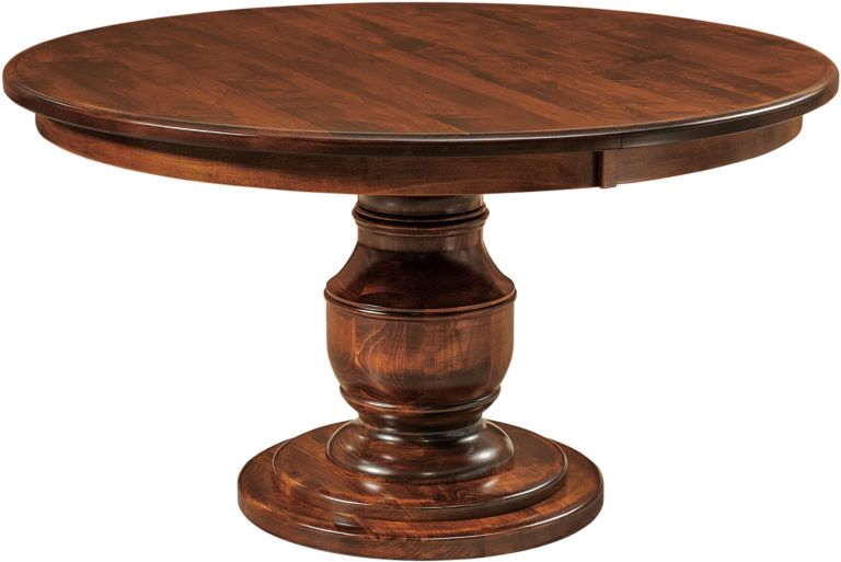 Amish Burlington Single Pedestal Dining Table