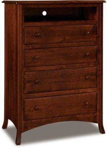 Carlisle Tall Four Drawer Media Chest