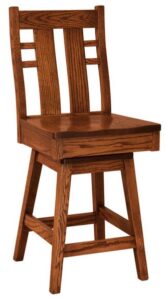 Cascade Hardwood Swivel Bar Stool