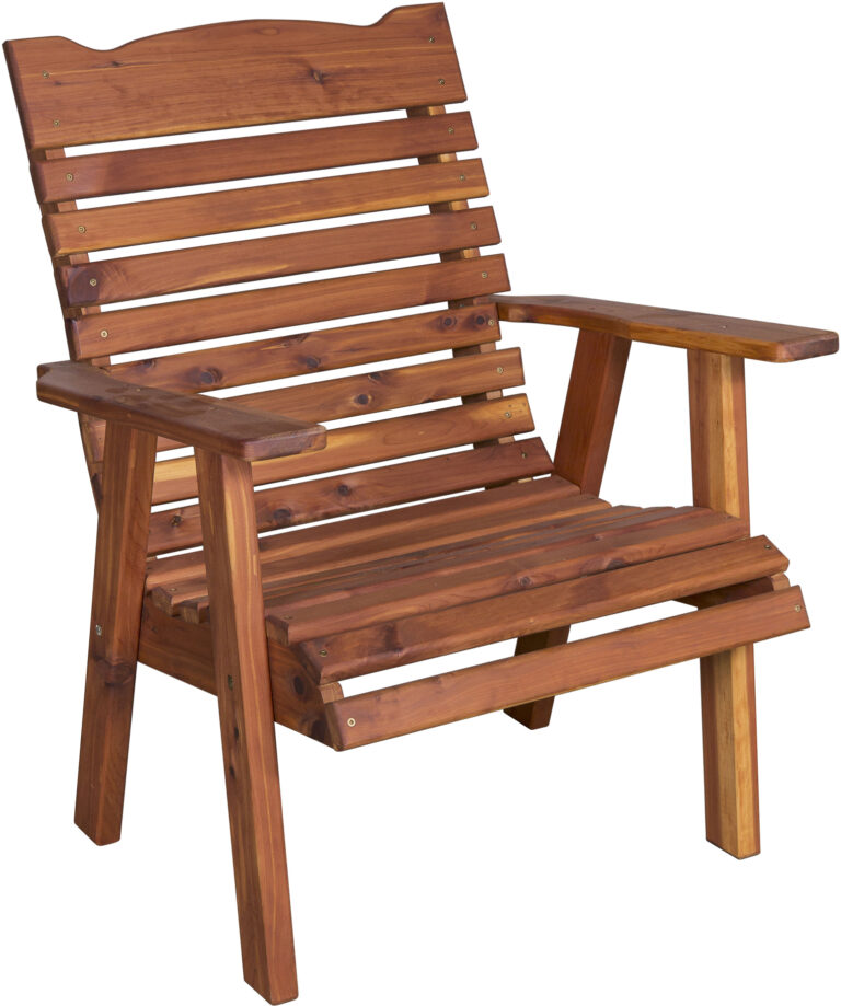 Cedar Straightback Patio Chair