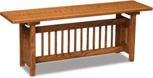 Classic Mission Wood Trestle Bench