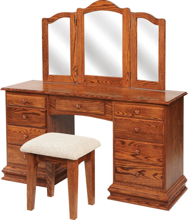 Amish Clockbase Dressing Table