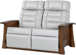 Craftsman Mission Style Wall Hugger Loveseat Recliner