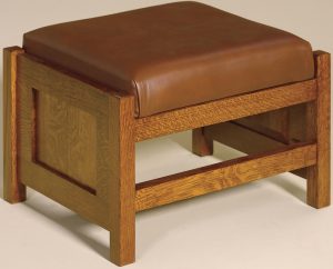 Cubic Paneled Footstool