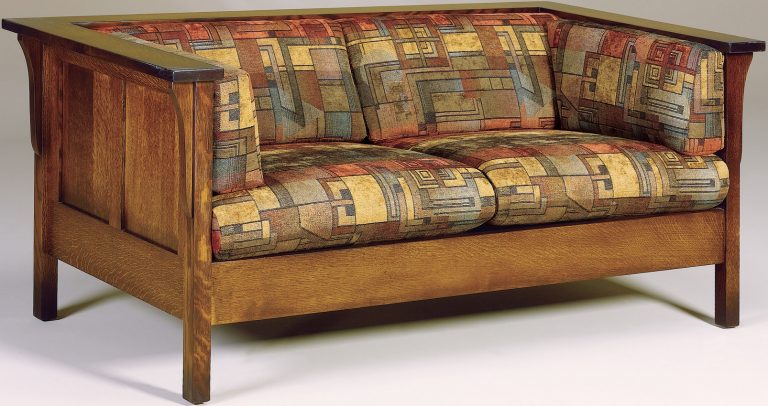 Amish Cubic Paneled Loveseat