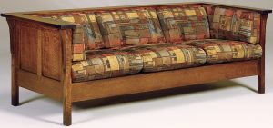 Cubic Hardwood Panel Sofa