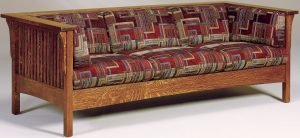 Cubic Slat Hardwood Sofa