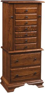 48 inch Deluxe Clockbase Jewelry Armoire