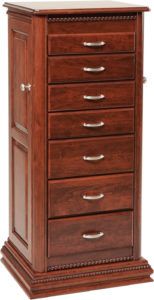 48 inch Deluxe Rope Twist Jewelry Armoire