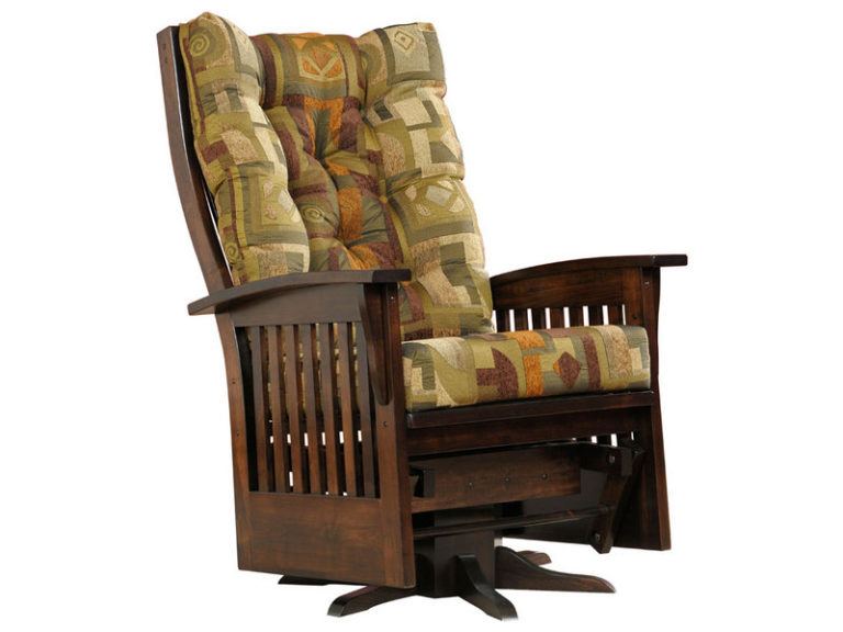 Amish Finley Slat Jumbo Deluxe Swivel Glider