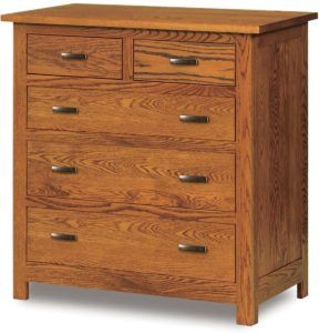 Flush Mission Five Drawer Child's Chest