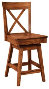 Frontier Hardwood Swivel Bar Stool