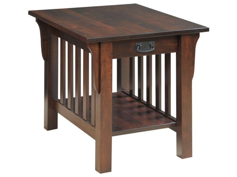 Amish Graham Open End Table with Drawer