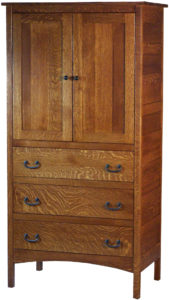 Granny Mission Hardwood Armoire