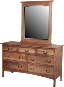 Granny Mission Seven Drawer Hardwood Dresser