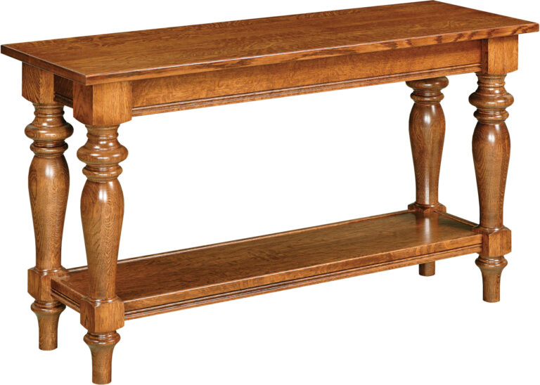 Custom Harvest Collection Sofa Table with Turned Legs