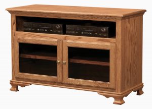 Heritage TV Unit with Glass Doors