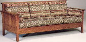 Highback Panel Hardwood Sofa