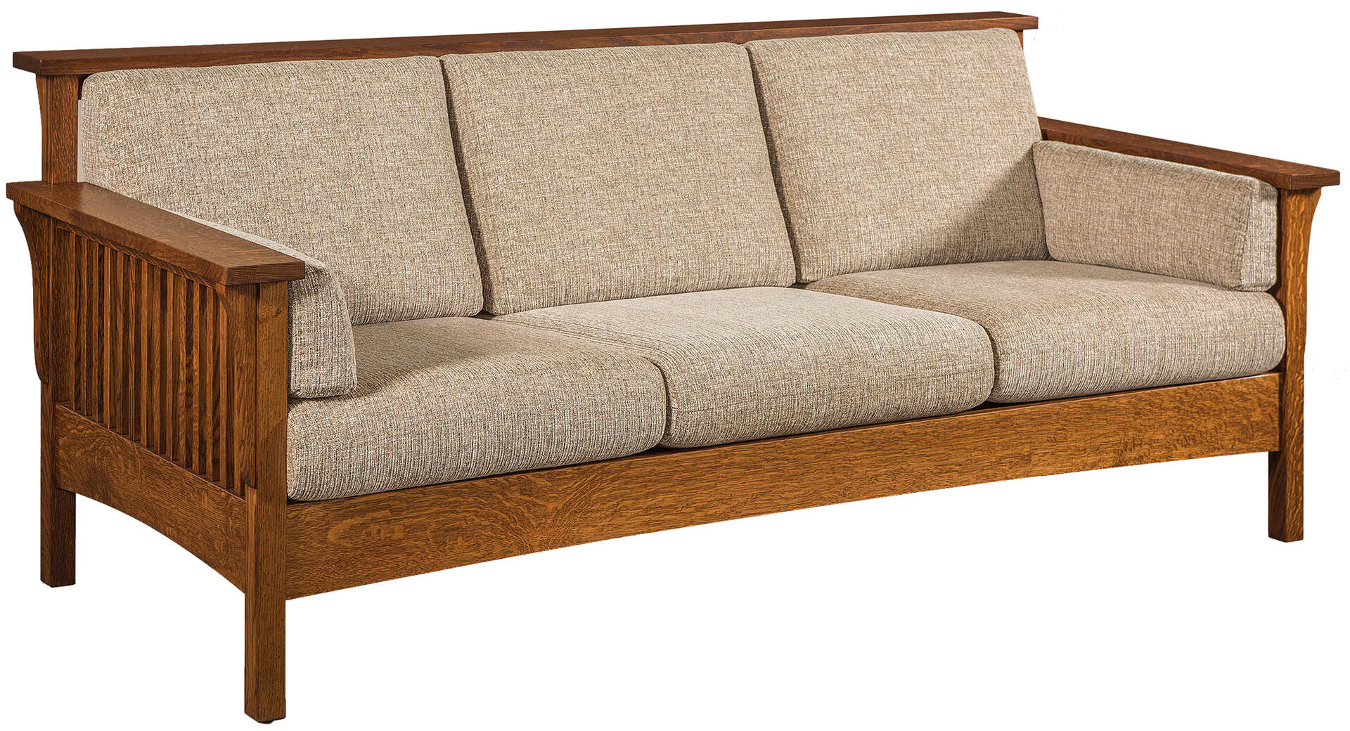Highback Slat Sofa Highback Wood Sofa Highback Mission Sofa