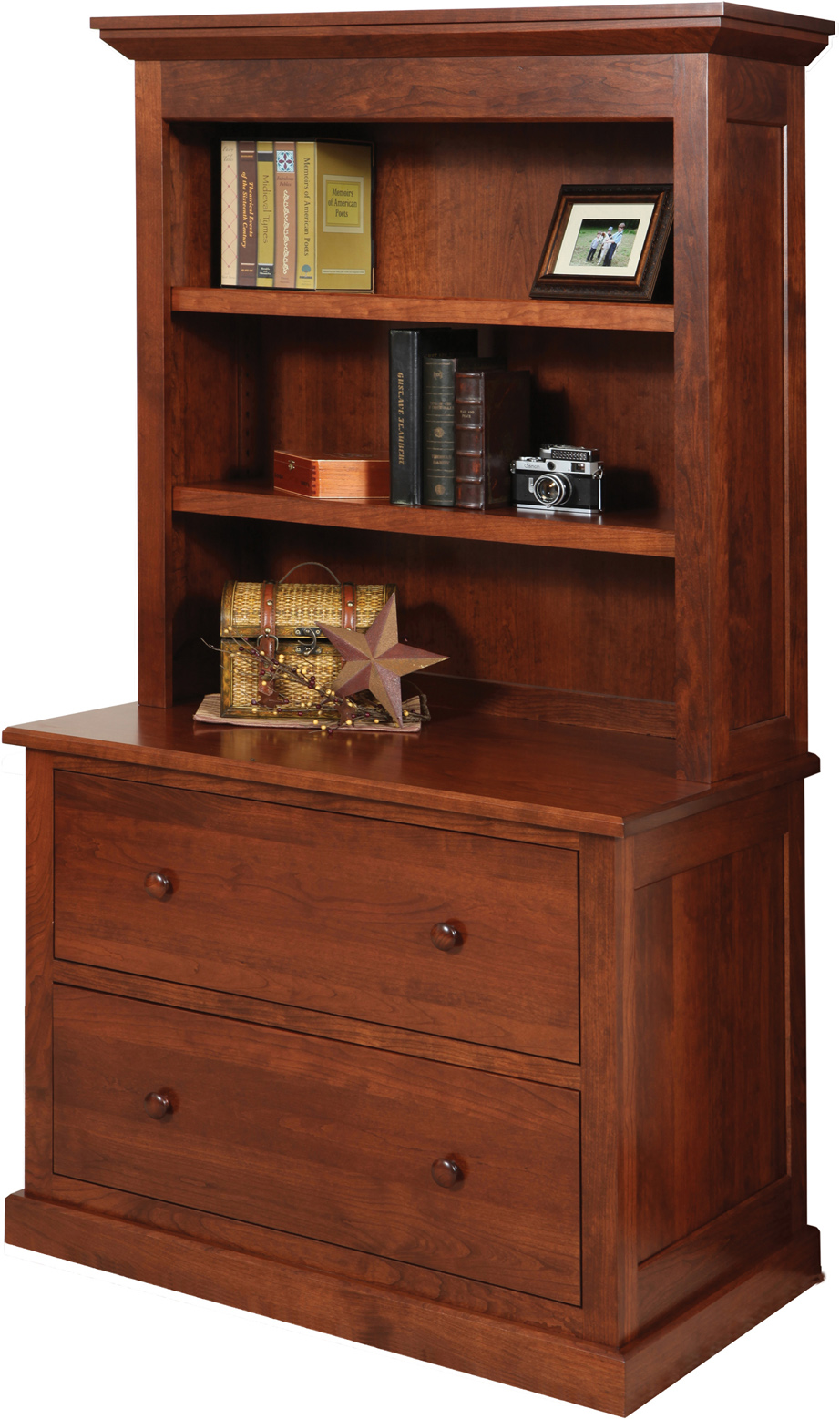 Filing cabinet with deals hutch